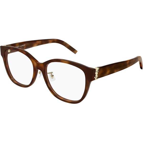 Saint Laurent SL M168/F Asian Fit 003 Women’s Eyeglasses Tortoiseshell Size 55 - Blue Light Block Available