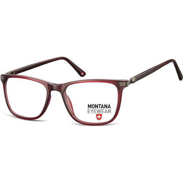 Montana Eyewear MA52 MA52E Men's Eyeglasses Red Size 53 - Blue Light Block Available