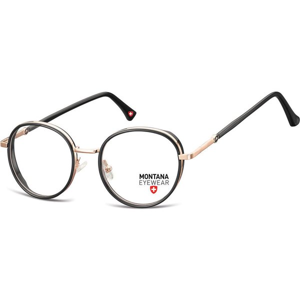 Montana Eyewear M-MTR582 M-MTR582B Men's Eyeglasses Black Size 49 - Blue Light Block Available