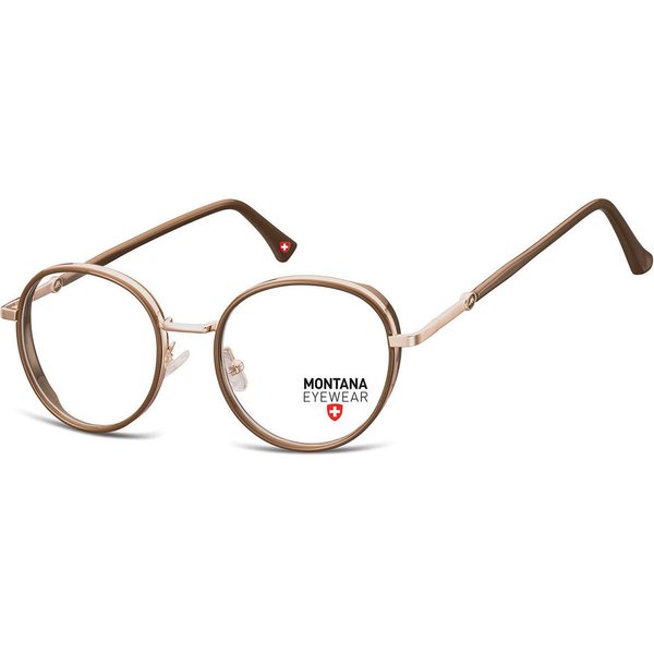 Montana Eyewear M-MTR582 M-MTR582C Men's Eyeglasses Brown Size 49 - Blue Light Block Available