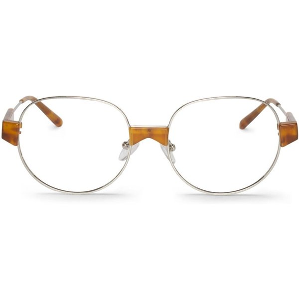 Mr. Boho Reagan MAOES15-00 Men's Eyeglasses Silver Size 53 - Blue Light Block Available