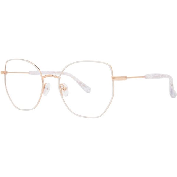 Kensie Topic White Men's Eyeglasses Gold Size 51 - Blue Light Block Available