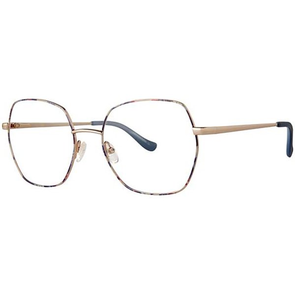 Kensie Incognito Navy Gold Women’s Eyeglasses Gold Size 53 - Blue Light Block Available