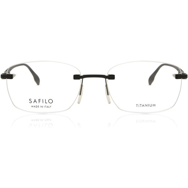 Safilo LENTE 01 003 Men's Eyeglasses Black Size 55 - Blue Light Block Available