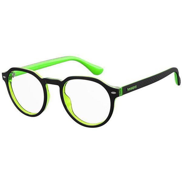 Havaianas ARRAIAL/V 7ZJ Men's Eyeglasses Black Size 49 - Blue Light Block Available