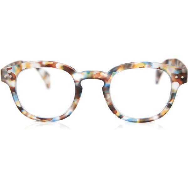 IZIPIZI C LetmeSee Blue Tortoise Soft LMSCC18 Men's Eyeglasses Tortoiseshell Size +0.00 - Blue Light Block Available