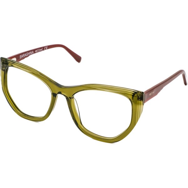 Saraghina ILDE 011LV Women’s Eyeglasses Green Size 54 - Blue Light Block Available