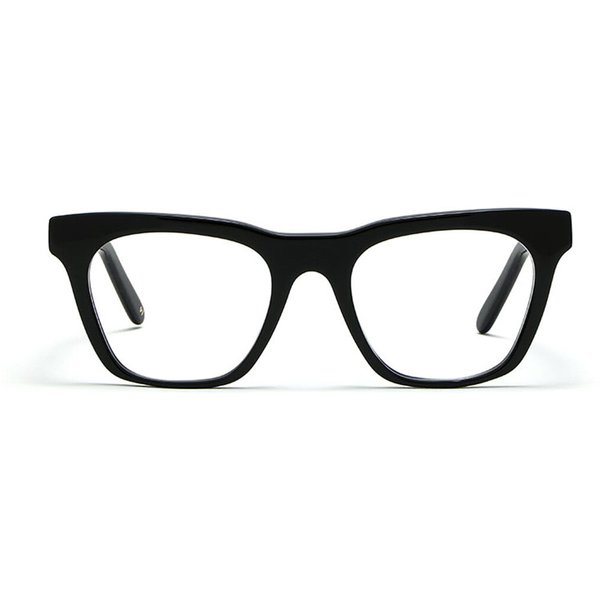 L.G.R Cecile 4053 Men's Eyeglasses Black Size 51 - Blue Light Block Available