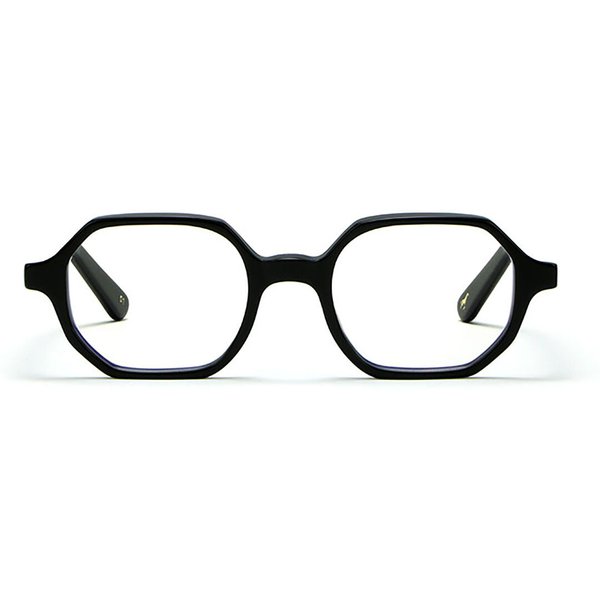 L.G.R Zanzibar 5691 Men's Eyeglasses Black Size 46 - Blue Light Block Available
