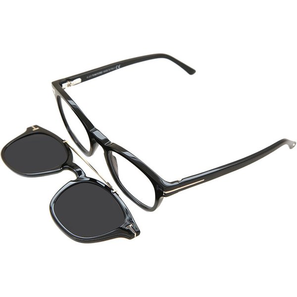 トム フォード トム フォード Tom Ford FT5532-B with Clip-On 01V 青-Light Block サングラス - 男性用 - 黒