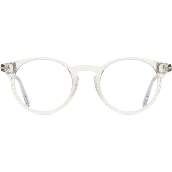 Tom Ford FT5557-B 020 Blue-Light Block Men's Eyeglasses Clear Size 48 - Blue Light Block Available