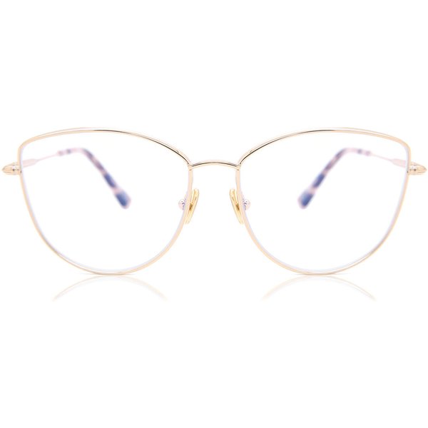 トム フォード トム フォード Tom Ford FT5667-B 青-Light Block 028 サングラス - 女性用 - Rose-金色