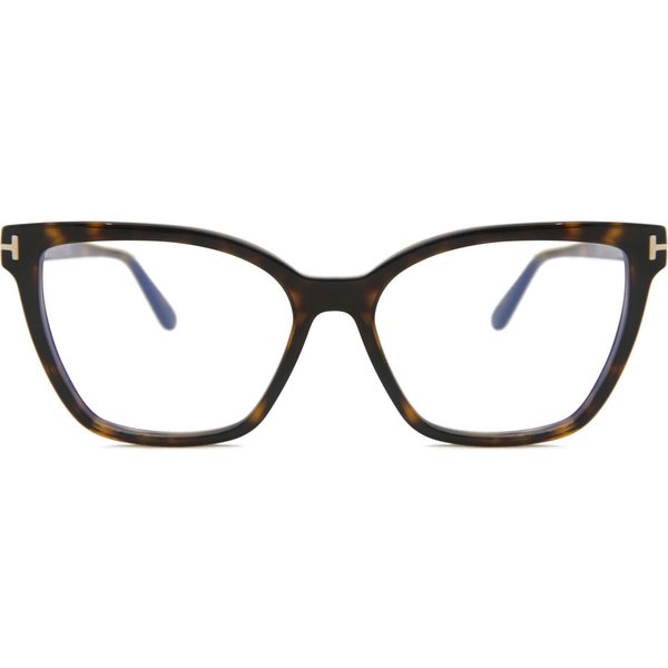 Tom Ford FT5812-B 052 Blue-Light Block Women’s Eyeglasses Tortoiseshell Size 53 - Blue Light Block Available