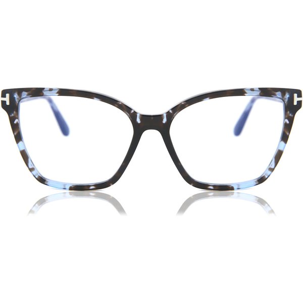 トム フォード トム フォード Tom Ford FT5812-B 055 青-Light Block サングラス - 女性用 - べっ甲shell