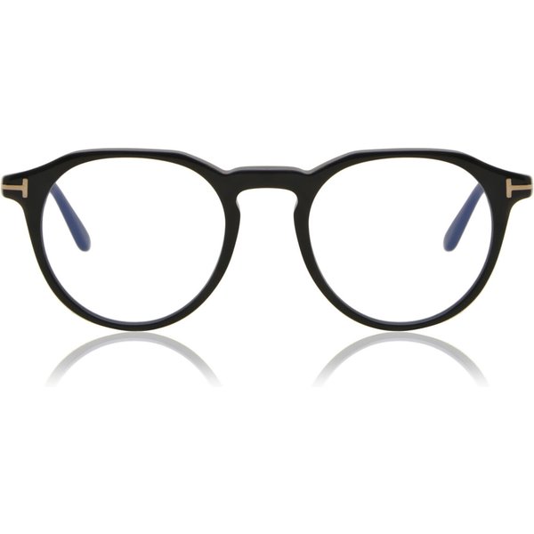 Tom Ford FT5833-B 001 Blue-Light Block Men's Eyeglasses Black Size 49 - Blue Light Block Available