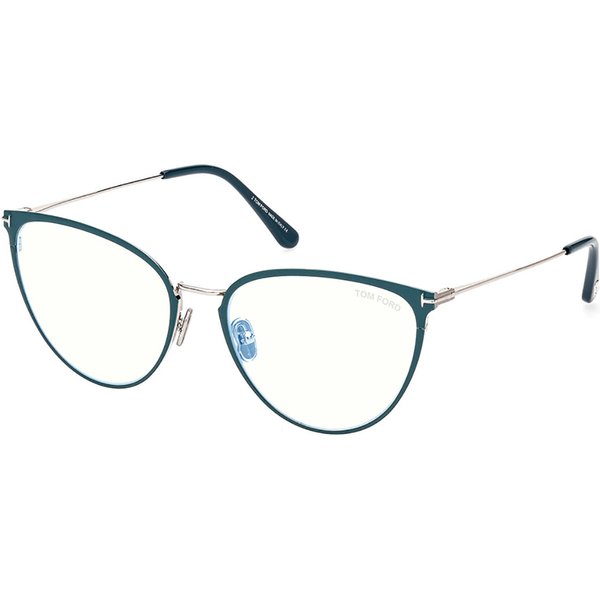 Tom Ford FT5840-B 087 Blue-Light Block Women’s Eyeglasses Blue Size 56 - Blue Light Block Available