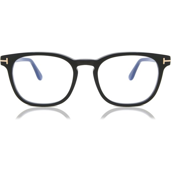 Tom Ford FT5868-B 001 Blue-Light Block Men's Eyeglasses Black Size 53 - Blue Light Block Available
