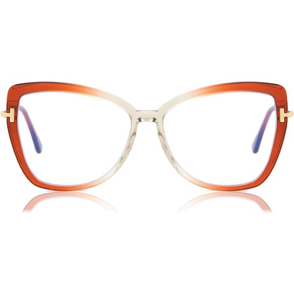 Tom Ford FT5882-B 044 Blue-Light Block Women’s Eyeglasses Pink Size 55 - Blue Light Block Available
