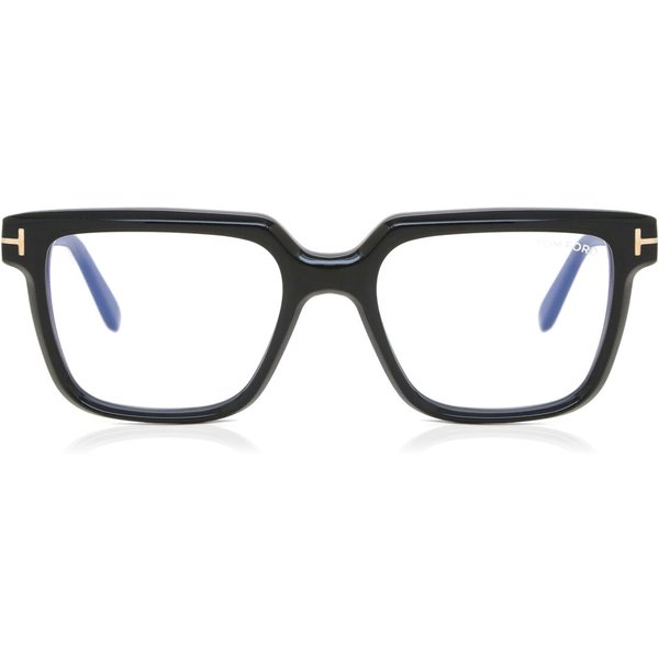 Tom Ford FT5889-B 001 Men's Eyeglasses Black Size 53 - Blue Light Block Available