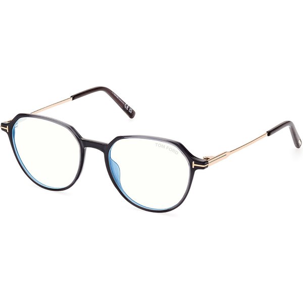 Tom Ford FT5875-B 020 Blue-Light Block Men's Eyeglasses Black Size 52 - Blue Light Block Available