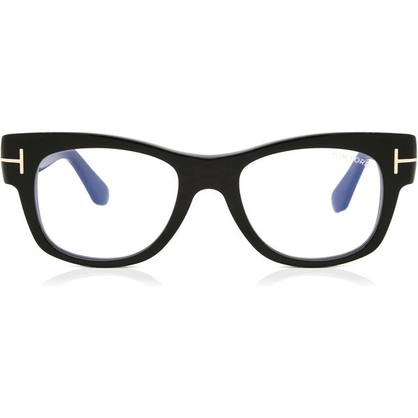 Tom Ford FT5040-B 001 Blue-Light Block Men's Eyeglasses Black Size 52 - Blue Light Block Available