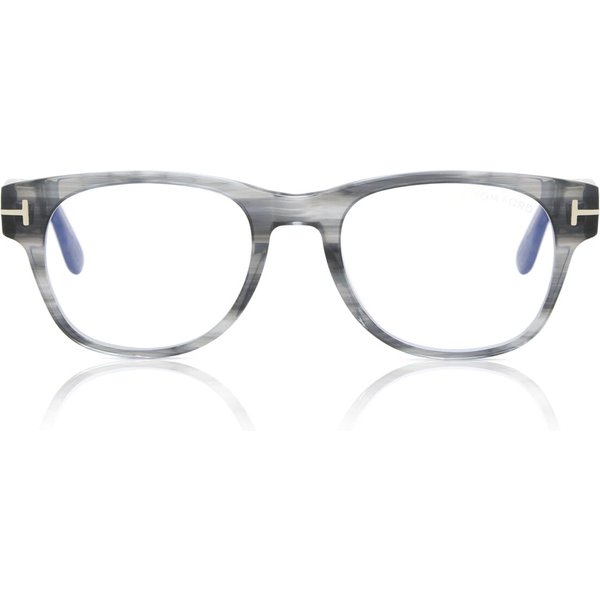 Tom Ford FT5898-B 020 Blue-Light Block Men's Eyeglasses Grey Size 50 - Blue Light Block Available