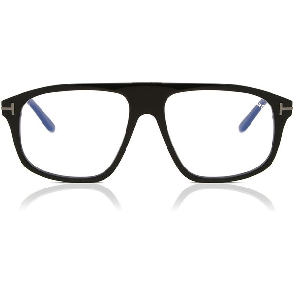 Tom Ford FT5901-B-N 001 Blue-Light Block Men's Eyeglasses Black Size 55 - Blue Light Block Available