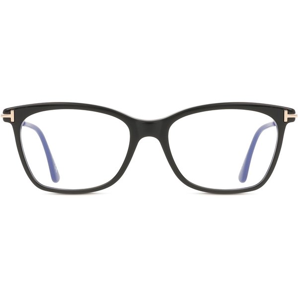 Tom Ford FT5712-B 001 Blue-Light Block Women’s Eyeglasses Black Size 50 - Blue Light Block Available