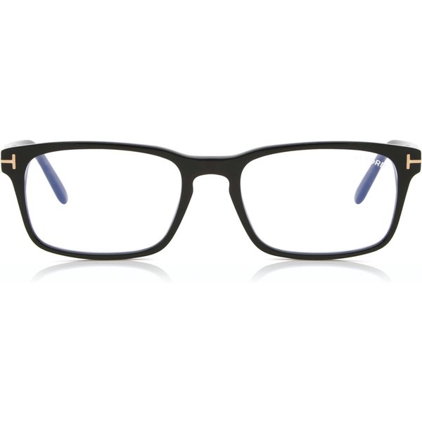 Tom Ford FT5938-B 001 Blue-Light Block Men's Eyeglasses Black Size 54 - Blue Light Block Available