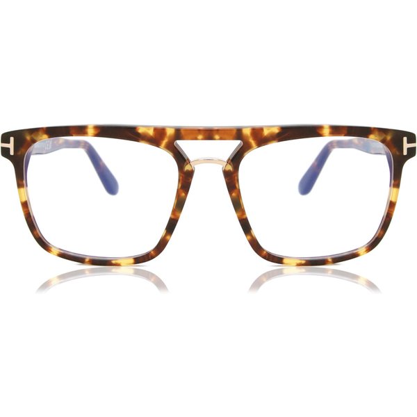 Tom Ford FT5942-B 053 Blue-Light Block Men's Eyeglasses Tortoiseshell Size 54 - Blue Light Block Available