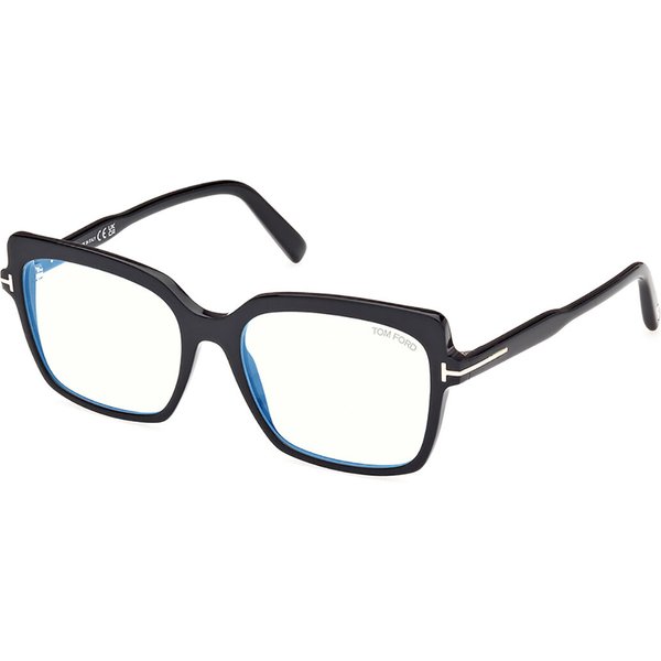 Tom Ford FT5947-B 001 Blue-Light Block Women’s Eyeglasses Black Size 54 - Blue Light Block Available