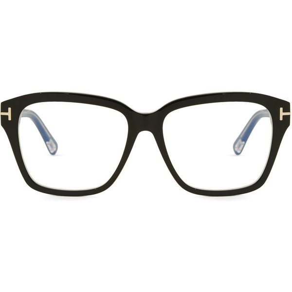 Tom Ford FT5955-B 003 Blue-Light Block Women’s Eyeglasses Black Size 54 - Blue Light Block Available