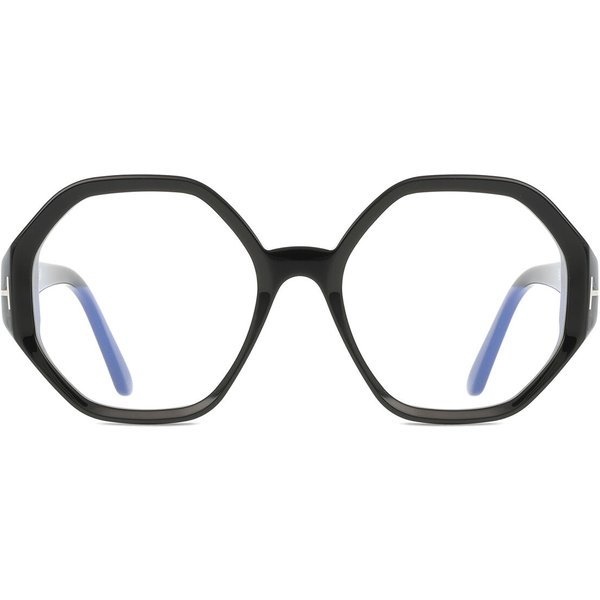 Tom Ford FT5967-B 001 Blue-Light Block Women’s Eyeglasses Black Size 53 - Blue Light Block Available