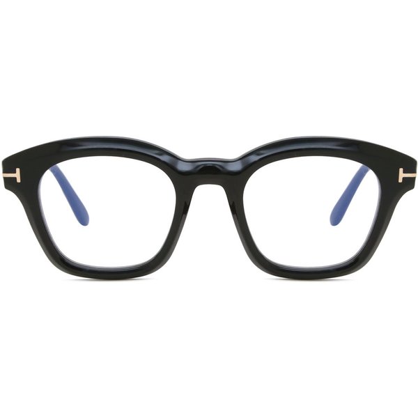 Tom Ford FT5961-B 001 Blue-Light Block Men's Eyeglasses Black Size 49 - Blue Light Block Available