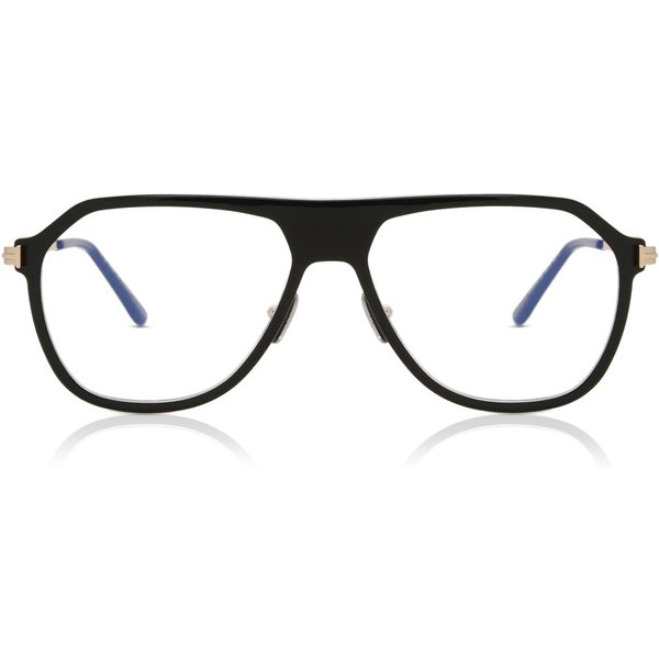 Tom Ford FT5943-B 003 Blue-Light Block Men's Eyeglasses Black Size 56 - Blue Light Block Available