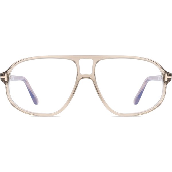 Tom Ford FT6082-B 051 Blue-Light Block Men's Eyeglasses Brown Size 57 - Blue Light Block Available