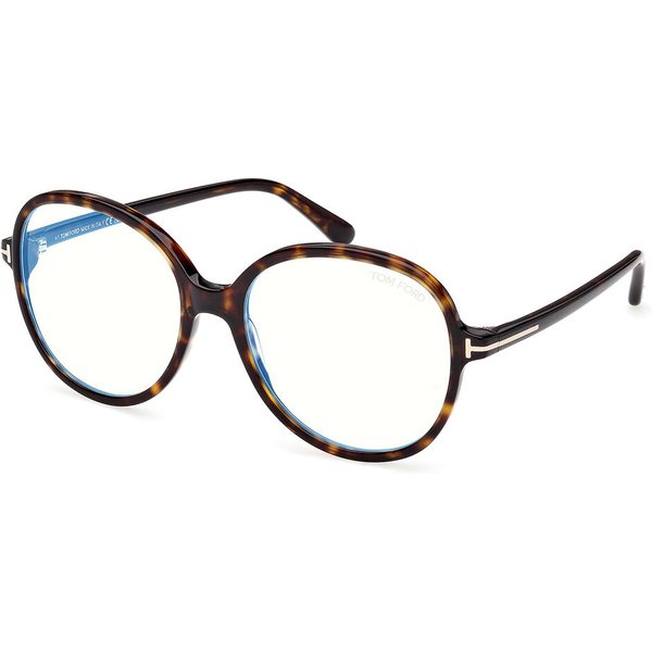 Tom Ford FT6090-B 052 Blue-Light Block Women’s Eyeglasses Tortoiseshell Size 56 - Blue Light Block Available