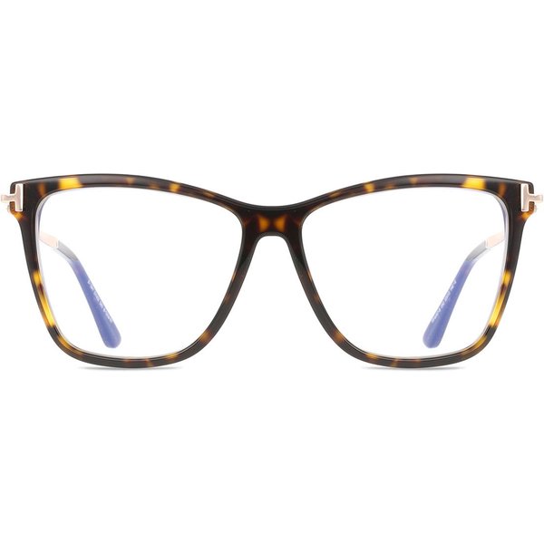 Tom Ford FT6097-B 052 Blue-Light Block Women’s Eyeglasses Tortoiseshell Size 53 - Blue Light Block Available