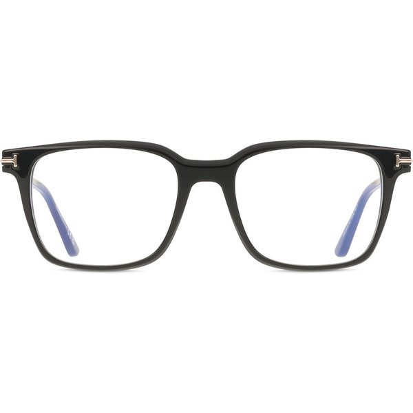 Tom Ford FT6124-B 001 Blue-Light Block Men's Eyeglasses Black Size 53 - Blue Light Block Available
