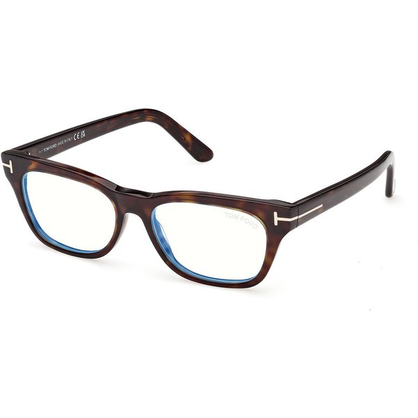 Tom Ford FT6131-B 052 Blue-Light Block Men's Eyeglasses Tortoiseshell Size 53 - Blue Light Block Available