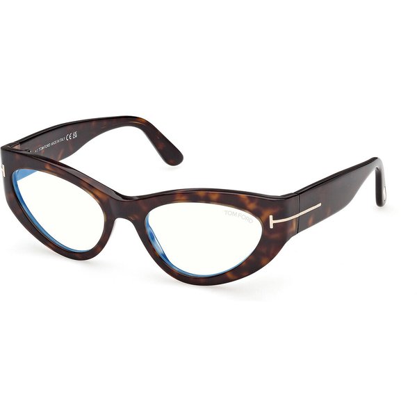 Tom Ford FT6134-B 052 Blue-Light Block Women’s Eyeglasses Tortoiseshell Size 55 - Blue Light Block Available