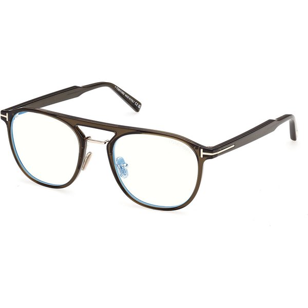 Tom Ford FT5982-B 098 Blue-Light Block Men's Eyeglasses Green Size 52 - Blue Light Block Available