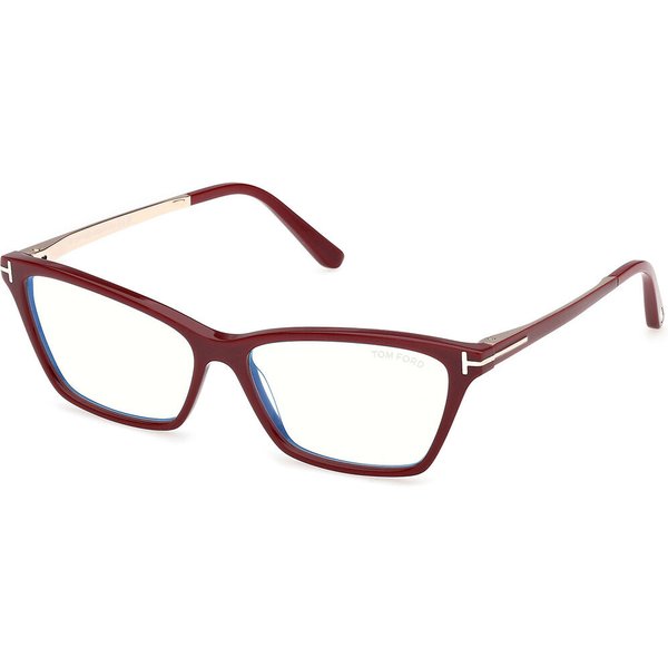 Tom Ford FT6135-B 069 Blue-Light Block Women’s Eyeglasses Burgundy Size 56 - Blue Light Block Available