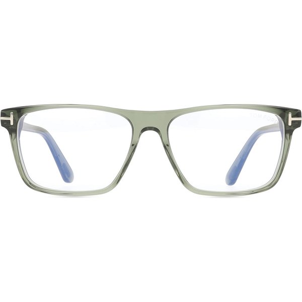 Tom Ford FT6170-B 093 Blue-Light Block Men's Eyeglasses Green Size 56 - Blue Light Block Available