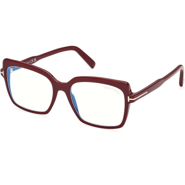 トム フォード トム フォード Tom Ford FT5947-B 069 青-Light Block サングラス - 女性用 - バーガンディ