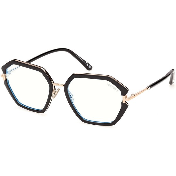 トム フォード トム フォード Tom Ford FT6195-B 001 青-Light Block サングラス - 女性用 - 金色