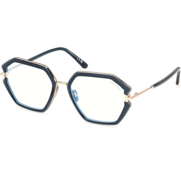 Tom Ford FT6195-B 087 Blue-Light Block Women’s Eyeglasses Blue Size 54 - Blue Light Block Available