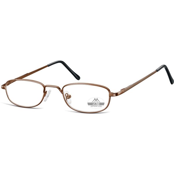 Montana Readers MR63C MR63C Men's Eyeglasses Brown Size +2.50 - Blue Light Block Available