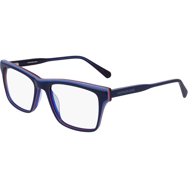 Calvin Klein Jeans CKJ19512 406 Men's Eyeglasses Blue Size 55 - Blue Light Block Available