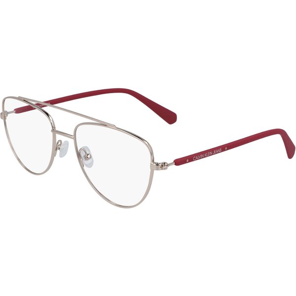 Calvin Klein Jeans CKJ19308 780 Women’s Eyeglasses Silver Size 53 - Blue Light Block Available